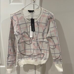 Sachin + Babi Women's Pink and Gray Sweater
